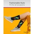 thumbnail image 5 of MeMoi Women's Dill-ightful Holiday Crew Socks - Womens - Female, 9-11, Black, 5 of 7