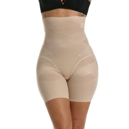 FITVALEN Shapewear for Women Tummy Control High Waist Panty Compression Shorts Waist Trainer Body Shaper