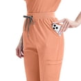thumbnail image 5 of Niaahinn Women's Medical Scrubs Set - Quick Dry V-Neck Top with Pants, Multiple Pockets, Adjustable Drawstring, 10 colors, 5 of 7