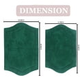 thumbnail image 2 of Home Weavers Waterford Collection 100% Cotton Non-Slip Bathroom Rug Set Machine Washable Bath Rug-21"x34", Bathroom Rug- 24"x40", Bottle Green Color 2 Piece Bath Rug set, 2 of 8