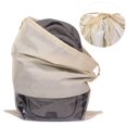 thumbnail image 3 of 10 Pack Jumbo Dustproof Drawstring Bags Dust Covers Large Non-Woven Fabric Cloth Storage Pouch String Bag for Handbags Purses, Beige, 3 of 4