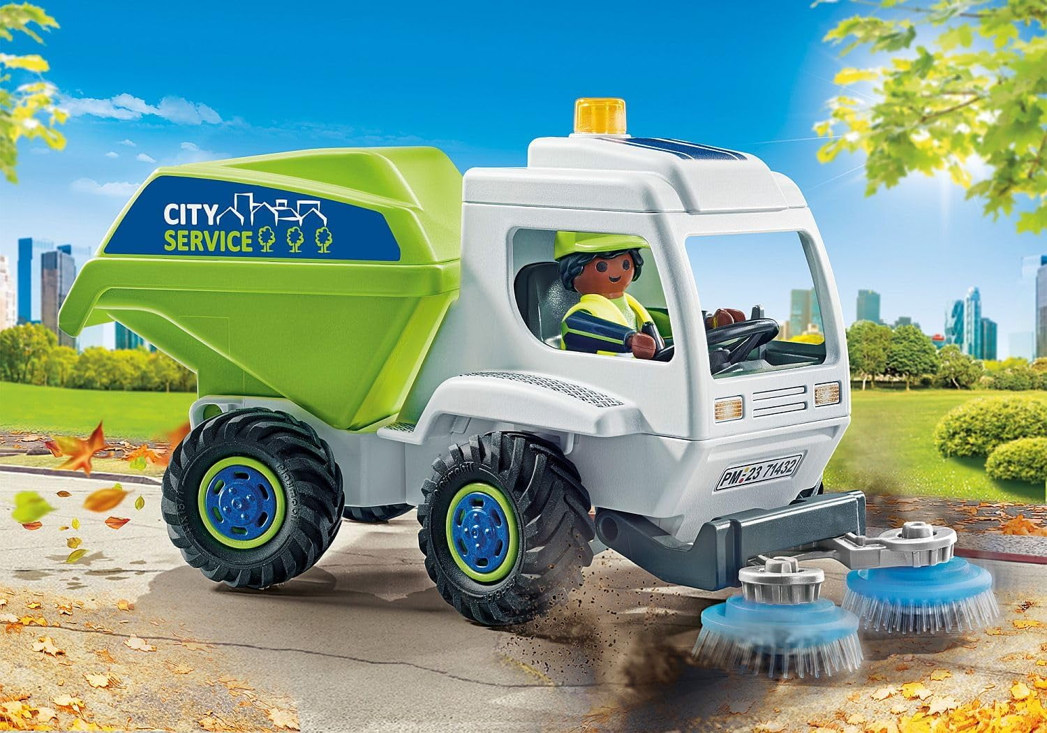 PLAYMOBIL City Action Road Sweeper - 71432 - Walmart.com