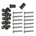 thumbnail image 4 of Paquete de 12 tuercas métricas duraderas de goma para parabrisas, pernos para parabrisas, tuercas para pozos para M6 Cola Pernos de goma, 4 of 7
