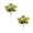 Yellow, variant on Artificial Plants with Red Yellow Green Variegated Leaves – 2-Pack Lifelike Foliage Bushes for Home, Office, or Wedding Decor, 13.78 Inches Tall, Plastic