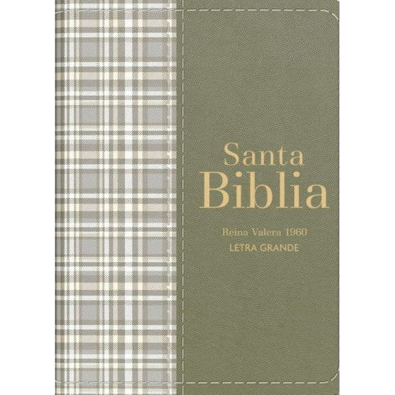 Biblia Rvr 1960 Compacta SÃ­mil Piel Cuadros Verde (Bible Rvr 1960 Compact Size Leatherlike Green Checked Pattern(spanish, (Hardcover)