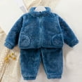 thumbnail image 2 of REDARER Soft Kids Loungewear Cozy Two Piece Outfit with Zipper for Girls and Boys Toddler Winter Pajamas,Kids Clothing,Size:4-5 Years, 2 of 4