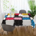 thumbnail image 3 of Yayeee Tablecloths 60" x 108" Rectangle Wrinkle Resistant Party Table Cover, White Checkered Pattern, 3 of 8