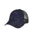 thumbnail image 6 of Lsque Copper-Gold Gloss Outline Navy Dark Blue Printed Trucker Hat - Baseball Cap for Men Women - Breathable Mesh Side, Adjustable Fit - for Casual Wear, 6 of 7