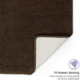 thumbnail image 5 of Bathroom Rugs, Extra-Thick Memory Foam Bath Mat, Ultra-Soft Chenille Microfiber, Highly Absorbent, Machine Washable, Shaggy Bath Mats for Bathroom, Non-Slip (21x32 + 20x22, 2pcs) Brown, 5 of 6