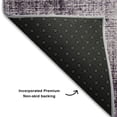 thumbnail image 3 of Addison Rugs Mayfield Washable Transitional Geometric Eggplant Rectangle Rug, 10' x 14', 3 of 6