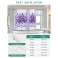 thumbnail image 6 of Eucalyptus Purple Tie Up Curtains for Windows 63 Inch Length Balloon Curtains Kitchen Adjustable Balloon Window Shade Stripes Bottle Flower Cactus Plant Tie Up Valance Bathroom Curtain Window 52"x63", 6 of 6