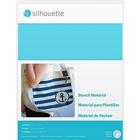 18' Stencil Sheets - Silhouette MEDIA-STENCIL-ADH 6-Sheet Adhesive Stencil