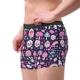 thumbnail image 4 of Daiia cute Skull rainbow mushroom Men's Underwear Boxer Briefs, Cotton Stretch Moisture-Wicking Underwear-Small, 4 of 9