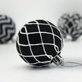 thumbnail image 3 of Christmas Halloween Ornaments Set, 6pcs Black and White Shatterproof Christmas Tree Decorations Ball Ornaments Bulk, 2.36 Inches Modern Hanging Ornaments for Xmas Trees Holiday Decor, 3 of 6
