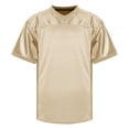 thumbnail image 4 of FRSASU Men's Short Sleeve Shirts V-Neck Mesh Fabric Pullovers Breathable Quick Dry Gym Workout Tops Beige, 4 of 8