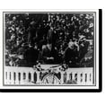 thumbnail image 2 of Historic Framed Print, [President Wilson, with top hat and speech in hand, delivering his inaugural address, March 5, 1917], 17-7/8" x 21-7/8", 2 of 9