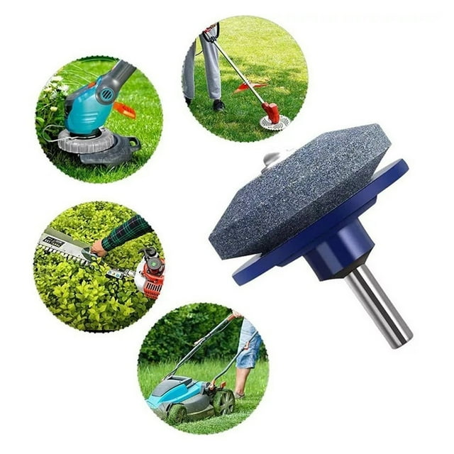 Lawn Mower Sharpener Garden Tools Hand Drill Electric Drill Sharpener Multifunctional Stone Wind Electric Sharpener ,Easy to Use