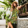 thumbnail image 2 of Fotbe Camping 1 Vestido de Verano sin Mangas para Mujer – Vestido Midi Línea A, Estilo Camiseta Floral, Vestido Playero Casual y Fluido, 2 of 7