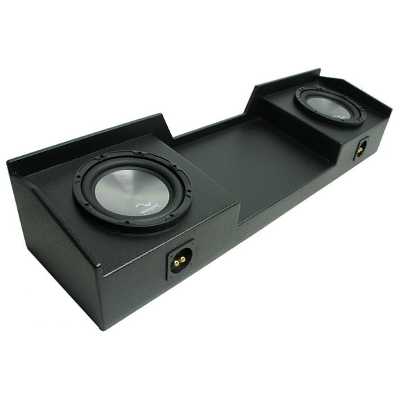 1999-2006 Chevy Silverado Ext Truck Harmony A102 Dual 10" Rhino Coated Sub Box