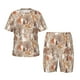 thumbnail image 1 of Fotbe Woodland Animals in Neutral Tones Pijama Estampada de 2 Piezas para Niños – Ropa de Dormir de Manga Corta Cómoda para Niños y Niñas, Camiseta y Shorts de Algodón-3X-Large, 1 of 6