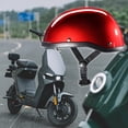 thumbnail image 1 of Casco de motocicleta Cola Capa de amortiguación Forro Verano Transpirable Media Cara Rojo, 1 of 8