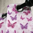 thumbnail image 3 of Ambesonne Hippie Grommet Curtain, Butterflies Colors, 50" x 72", Pink Purple, 3 of 6
