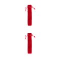 thumbnail image 1 of Ounissouiy Bolso de la pluma Bolsa de almacenamiento simple Estuche de lápices de diseño con cordón Útiles escolares Titular de bolígrafos de Rojo 2Conjunto, 1 of 6
