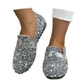 thumbnail image 4 of Womens Shoes Carnival Retro Glitter Slip On Casual Comfortable Round Toe Walking Soft Sole Shoes, 4 of 10