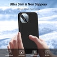 thumbnail image 6 of [5 in 1 for iPhone 14 Case, with 2 Pack Screen Protector + 2 Pack Camera Lens Protector, Liquid Silicone Ultra Slim Shockproof Protective Phone Case [Microfiber Lining] 6.1 (Black)……, 6 of 13