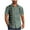 1-Army Green, variant on T-shirts for Men Short Sleeve Lapel Button Up Solid Color Casual Summer Shirt Khaki XXL