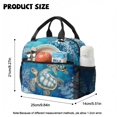 thumbnail image 4 of Xoenoiee Turtle Coral Print 4 Pack Backpack Set for Kids Girls 17 In Preschool Backpack with Lunch Box Pen Case Water Bottle Sleeve Large Capacity Toddler Kindergarten School Bookbag, 4 of 7