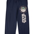 thumbnail image 2 of The Mandalorian Grogu The Force Is Strong With This One Men's Navy Sleep Pajama Pants-3XL, 2 of 5