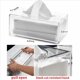 thumbnail image 2 of 4X Soporte para Caja de Pañuelos de Acrílico Transparente con Cubierta, Caja Dispensadora de Pañuelos Faciales para Encimera, Hoja Secadora de Plástico Transparente A, 2 of 7