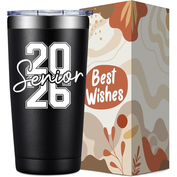 Senior 2026 Gifts - Graduation Class of 2026 Gifts for High School, College University - 20oz Class of 2026 Senior Night Tumbler Cup