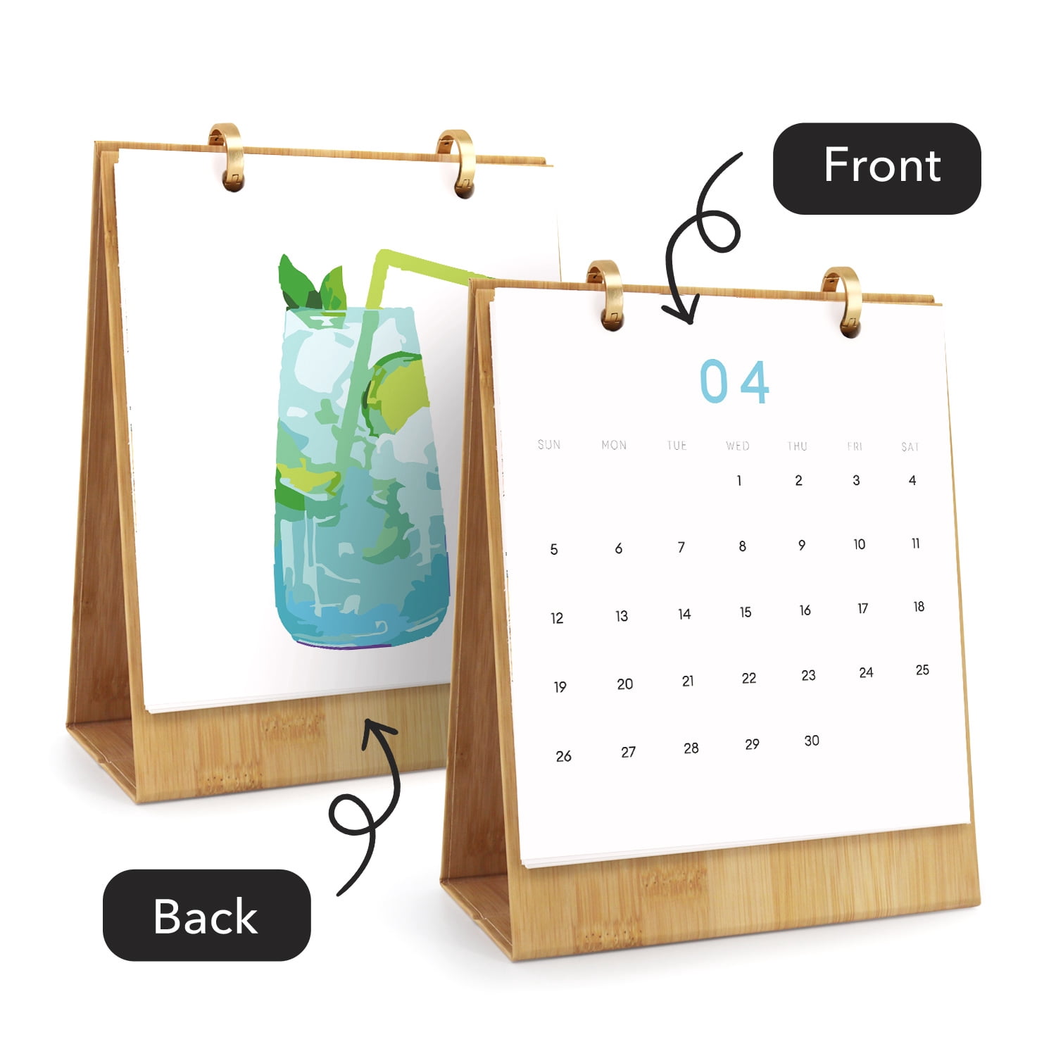 FLOPESN 2026 Desk Calendar DIY Digital Oil Painting Craft Kit, 7.1*8.8 in Paper Calendar with Special Drills for Home Office Decor
