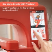 Poolin EOC06RE Large Area Embroidery Machine – 7.9×11″,7″ Touchscreen, Wi-Fi, DST/DSB Support