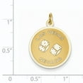 thumbnail image 3 of 14k Las Vegas Disc Charm A2982 (25.5mm x 19mm), 3 of 3