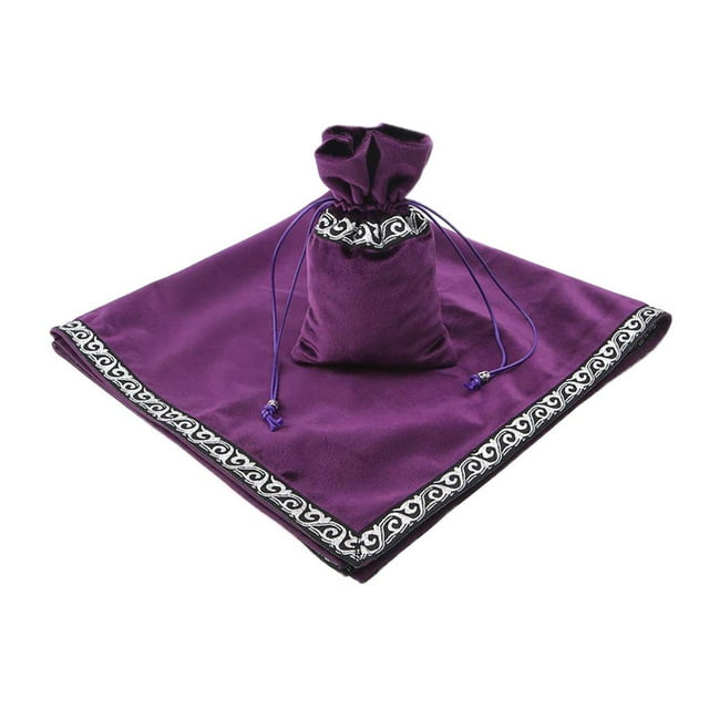 para Jugar a Del También Mantel de Almacenamiento Tamaño: 660 X 660 Mm / 25,98 X 25,98 Pulgadas Púrpura Hugo Altar Tarot Cards Pouch