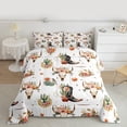 thumbnail image 2 of Feelyou Hippie Sheep Skeleton Queen Comforter Set, Western Cactus Flower Bedding Sets, Kawaii Cowgirl Boot Reversible Bedding Comforter Set, Microfiber Bedroom Decor, 3 Pieces, 2 of 8