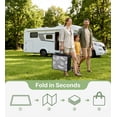 thumbnail image 3 of OHHANI Outdoor Rugs 5'x8', Waterproof Reversible Plastic Straw Rug, Portable RV Camping Mat for Deck Beach Picnic Balcony, 3 of 8