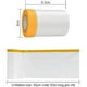 thumbnail image 2 of 5 rollos de cinta adhesiva de 55 cm y 20 m, cinta protectora adhesiva de tela con lona protectora de plástico, cinta adhesiva impermeable, película protectora para muebles, 2 of 5