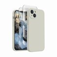 thumbnail image 1 of Chenchen Designed for iPhone 14 Case, Silicone Upgraded [Camera Protection] Phone Case with [2 Screen Protectors], Soft Anti-Scratch Microfiber Lining Inside, 6.1 inch, Stone, 1 of 1