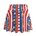 thumbnail image 5 of FUIALDOLG Stretchy Athletic Skorts for Women Red Blue Stripes And Stars Patriotic Active Skort Women's Mini Tennis Skirts Soft Golf Skort US Independence Day 250th Anniversary Apparel,M, 5 of 7