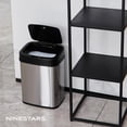 thumbnail image 6 of DZT-12-5 Bedroom or Bathroom Automatic Touchless Infrared Motion Sensor Trash Can, 3 Gal 12L, Stainless Steel Base (Rectangular, Black Lid), 6 of 10