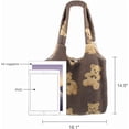 thumbnail image 2 of Bolsos lindos Freie Liebe para mujer, bolso de mano estético para niñas, bolso de hombro de peluche con osito de peluche, bolsos hobo, 2 of 5