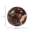 thumbnail image 4 of Moe's Home Collection Odessa Sphere Tabletop Accent Red Levanto Marble, 4 of 4