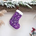 thumbnail image 6 of Haiem Purple Snowflakes Pattern Christmas Stockings, Personalized 18 Inches Knit Christmas Stockings Xmas Hanging Stockings for Family Christmas Decorations, 6 of 7