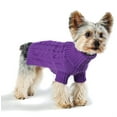 thumbnail image 4 of ORUYROP Dog Sweater Turtleneck Purple Size #12, 4 of 4