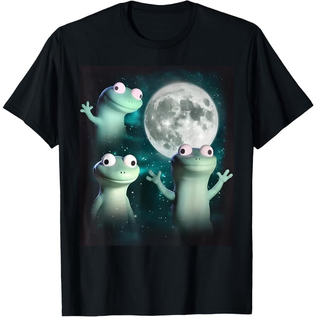 Lizard Funny Lizard Moon Trending Meme Camiseta