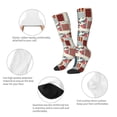 thumbnail image 6 of Easygdp Patchwork In Country Style Soccer Socks Sport Knee High Socks Calf Compression Athletic Socks for Men and Women, 6 of 9
